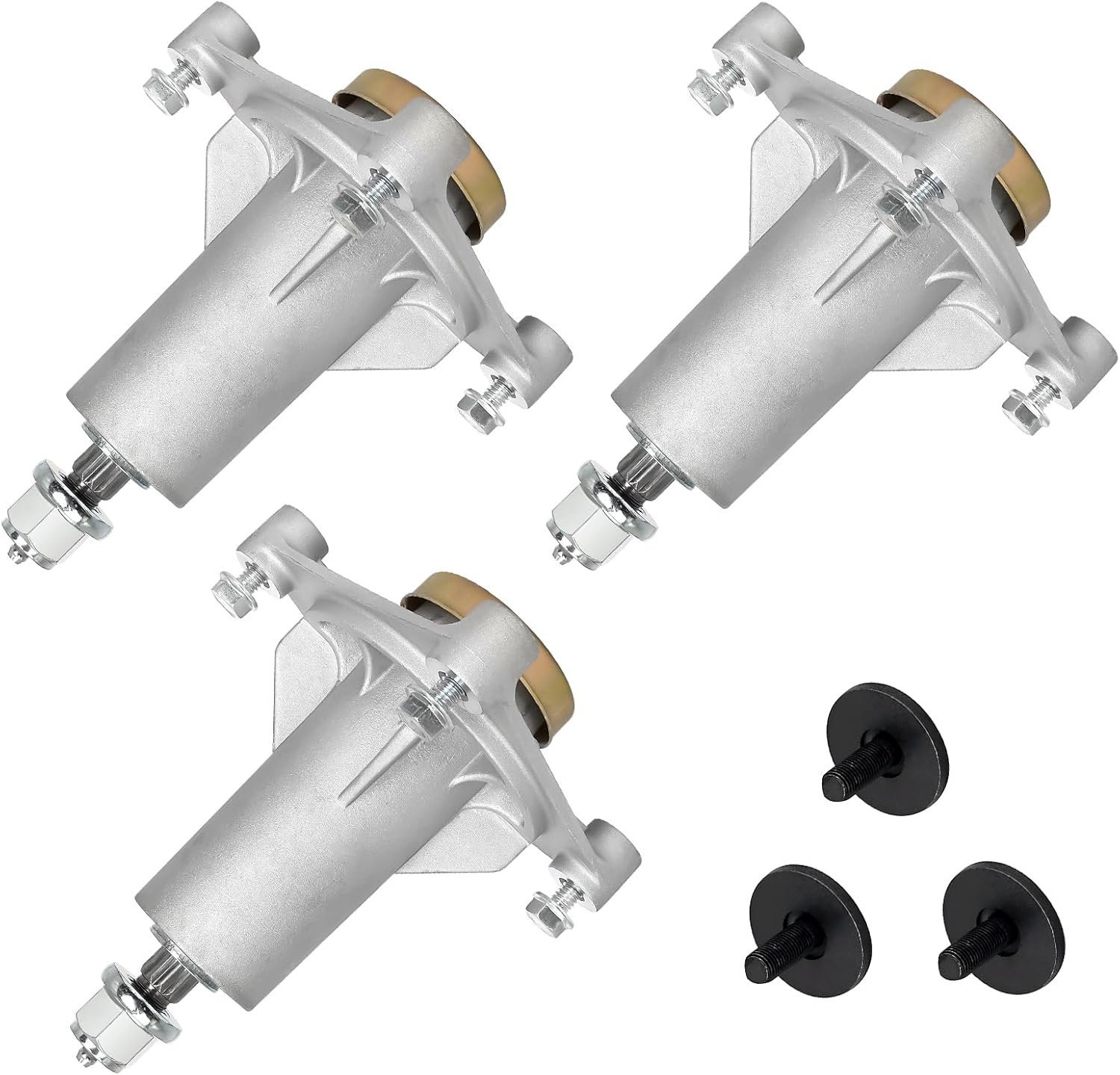Belleone 187292 Spindle Assembly Fits for Craftsman HU Arians Poulan-Pro, 587819701 Mandrel Assembly for 42" 46" 48" 54 Deck Mower, Replace for 192870 532187281, 3 Pack