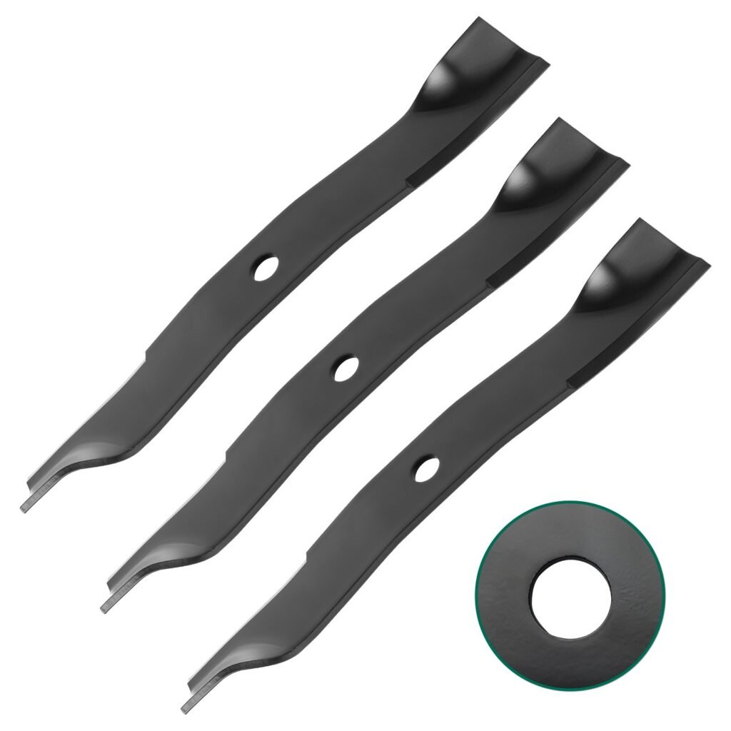 Belleone Heavy Duty Blades fits for K5619-34330, K5351-99040, Compatible with KUBOTA ZD221 ZG227 K5351-99040 54" Deck K5619-34350, K561934350, K5619-34330, 3 Pack