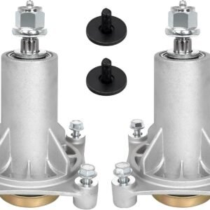 Belleone 2 Pack 187292 Spindle Assembly Fits for Craftsman Husqvarna Ariens Poulan Pro, 587819701 Mandrel Assembly for 42" 46" 48" 54 Deck Mower, Replace for 192870 532187281 532187292 567253301